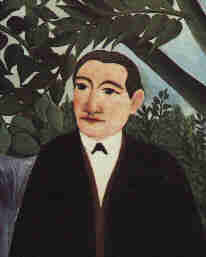 Guillaume Apollinaire, Auschnitt aus: "Der Dichter und seine Muse" von Henri Rousseau